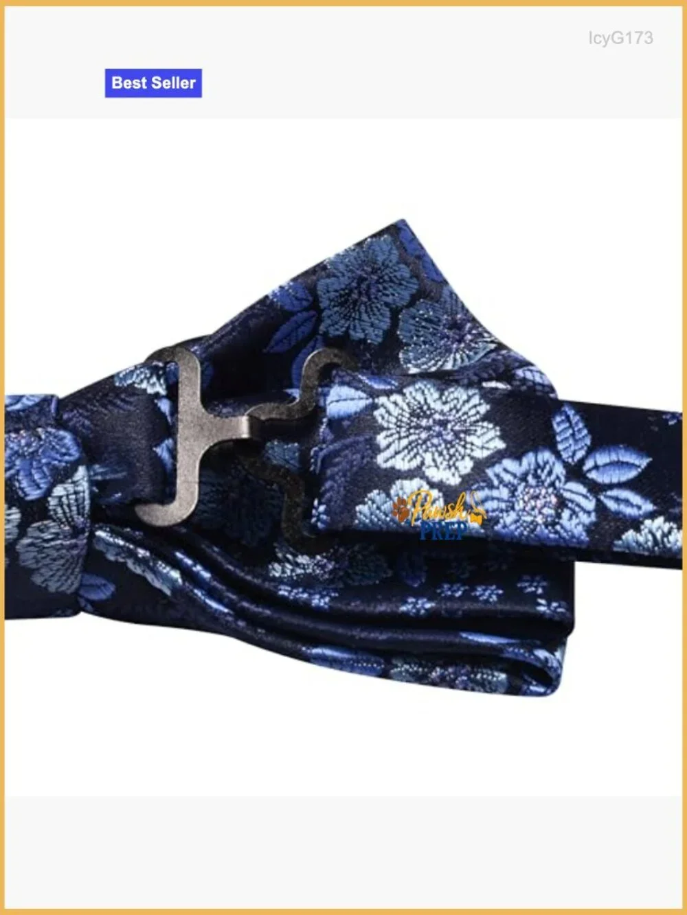 Silk Blend Adjustable Pre-Tied Bow Tie Set with Pocket Square Cufflinks